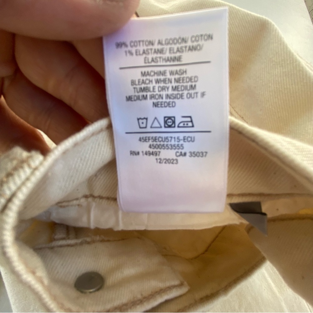 Joe's Jeans Cream Wide-Leg Flare Jeans - Picture 9 of 11